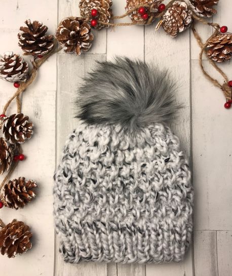 Tristin Knit Beanie in Marble