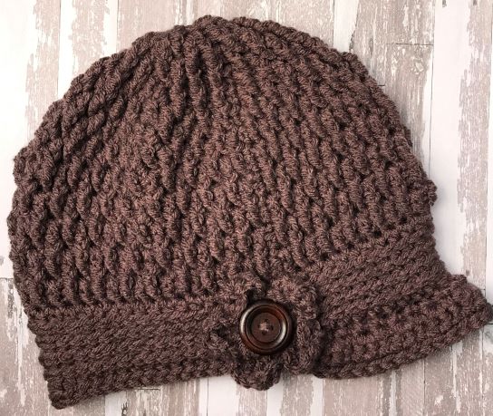 Newsboy Hat in Taupe Heather