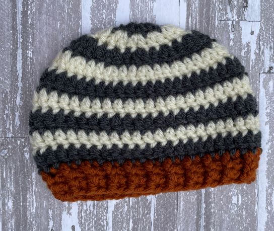 Striped beanie