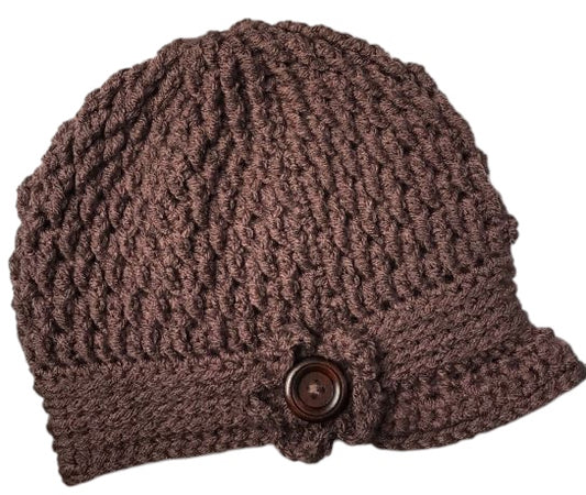 Newsboy Hat in Taupe Heather