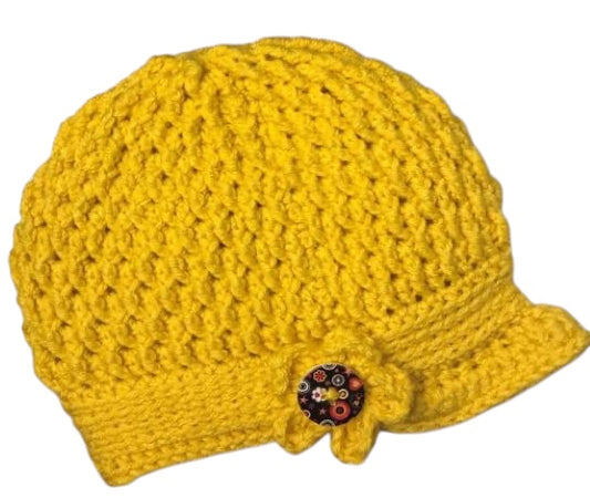 Newsboy Hat in Gold