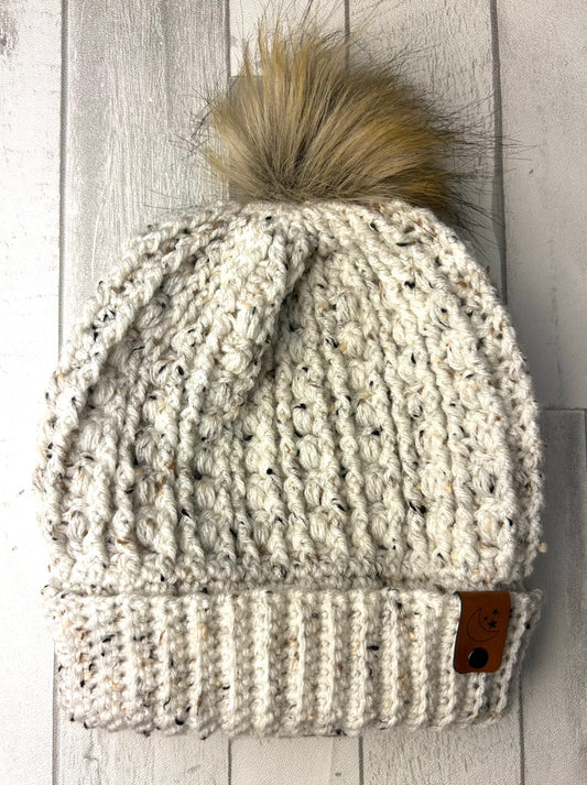 Snuggle Season Hat - Cream Fleck
