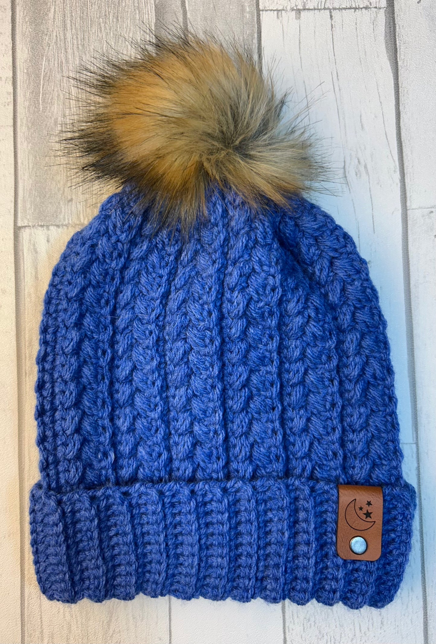 Snowy Wheat Beanie - Denim