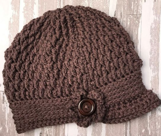 Newsboy Hat in Taupe Heather